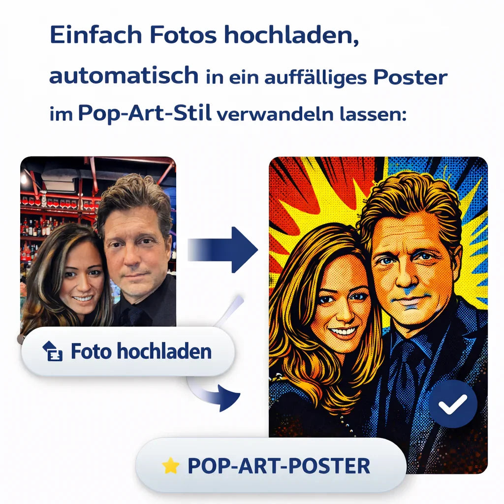 FOTO-POSTER POP ART mit Deinem Bild personalisiert