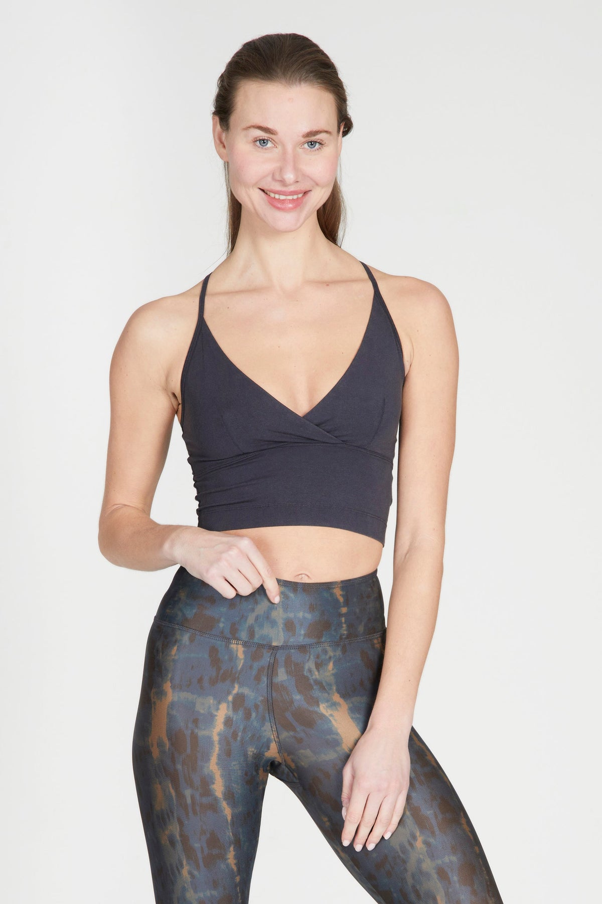 Love Crop Top anthracite