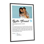 Holzschild Kunstdruck - Definition Poster - Personalisiert mit eigenem Foto