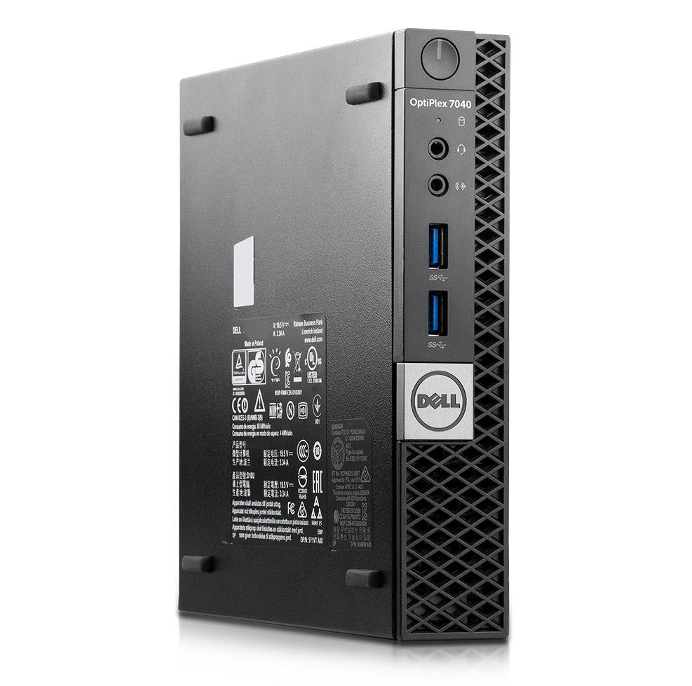 Dell Optiplex 7040 Micro USFF Mini-PC Intel Quad Core i5 256GB SSD 8GB Windows 10 Pro MAR