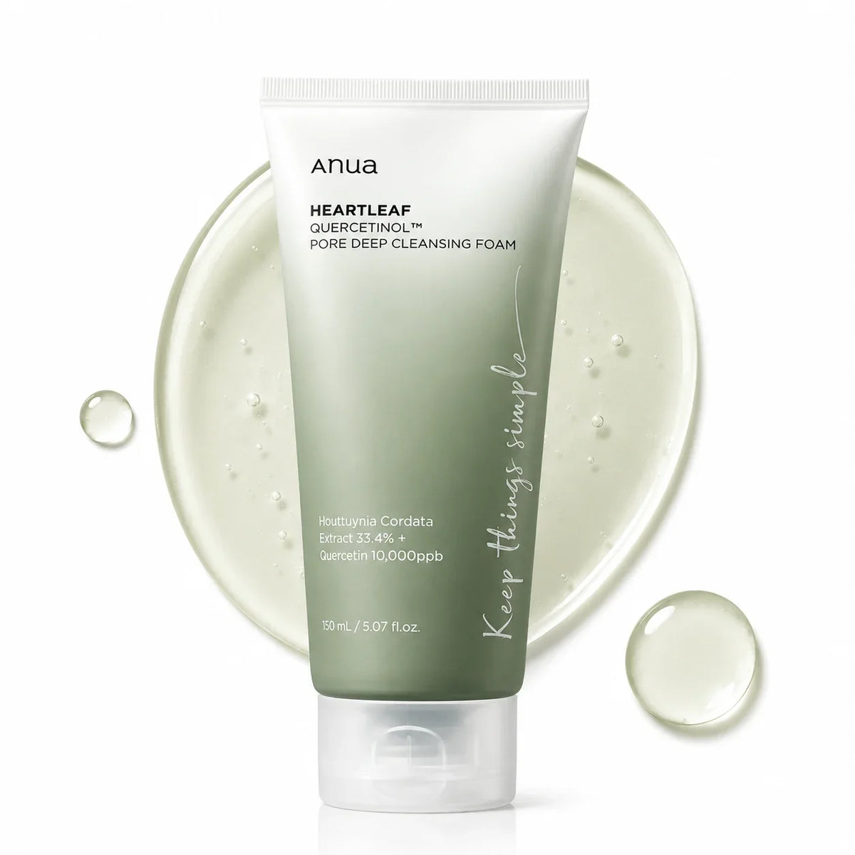 Anua Heartleaf Quercetinol Pore Deep Cleansing Foam 150 ml