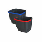 Arcora Ecoblack Kunststoffeimer Schwarz 20 Liter Griff In Blau | Karton (1 Stück)