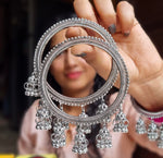 Jhumki Oxidised Bangles- 2.4 size
