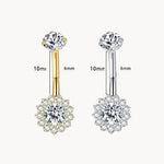 Blütenhalo Bauchnabelpiercing aus Titan