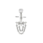 Marquise Kette Bauchnabelpiercing aus Titan