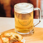 Montana Bierkrug mit Gravur "Glückwünsche"