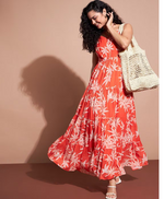Women Floral Print Tiered Dress in Germany