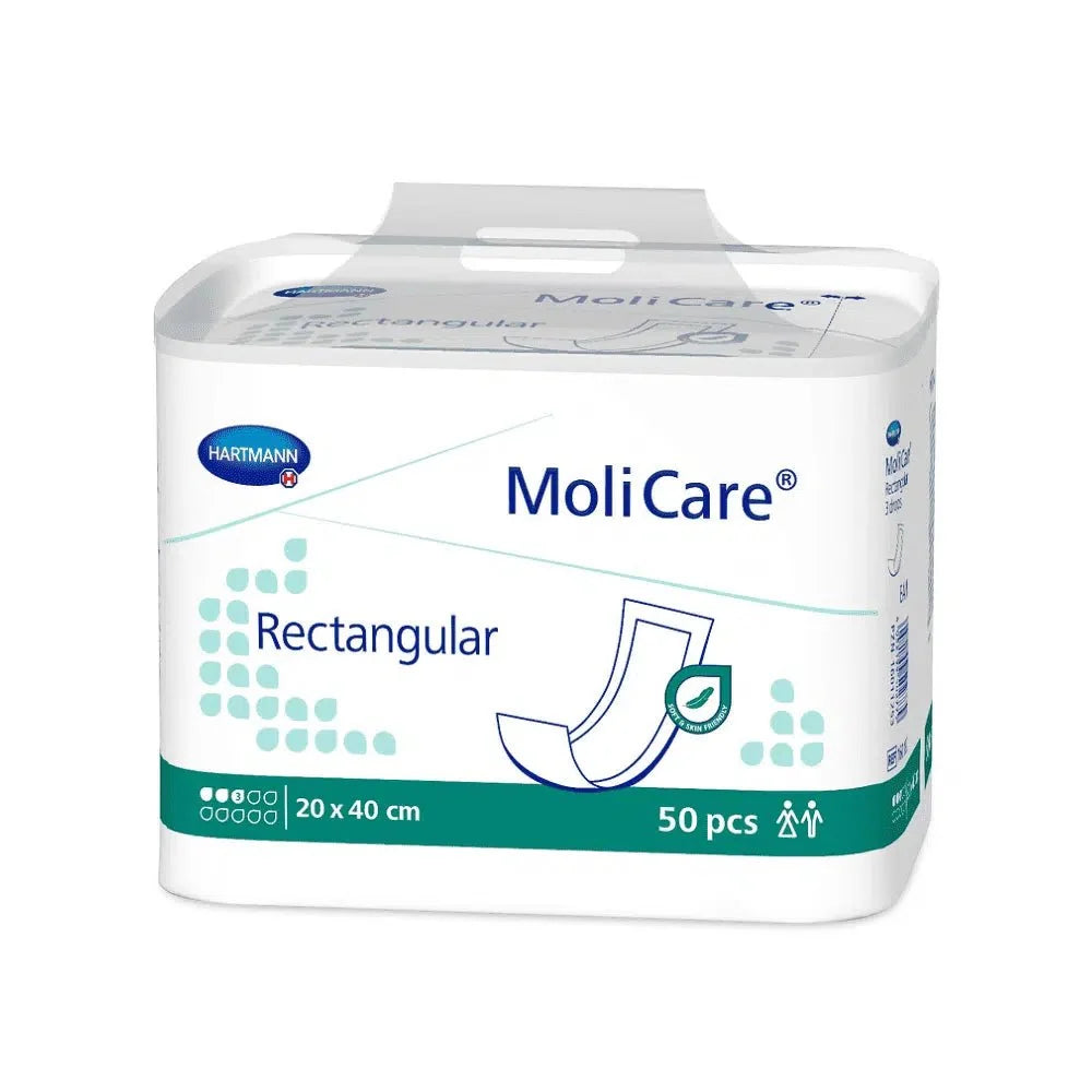 Hartmann MoliCare® Rectangular Einlage, 3 Tropfen | Packung (50 Stück)
