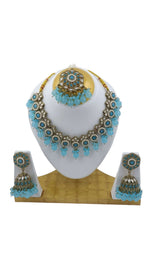 Mirror Necklace with Earring and Mangtika in Hamburg Namma Markt