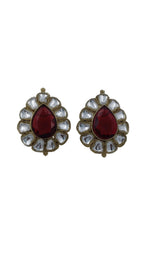 Kundan Stud Earring in Dresden