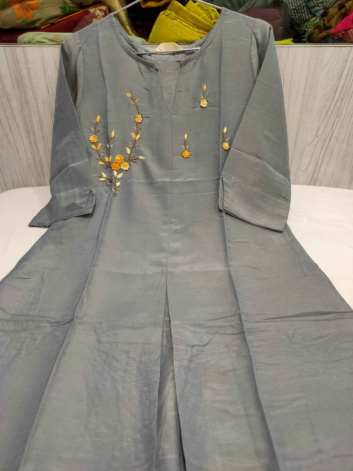 Cotton rayon handwork and embroidery kurti in Munich