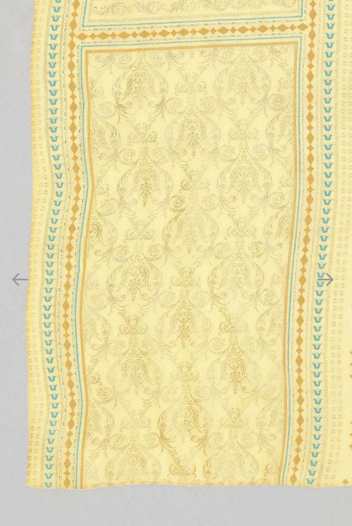 Mint leaf Green kurta yellow semi flared plazzo dupatta set in Germany