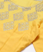 Yellow embroided Kurta-Plazzo-Dupatta Set in Munich