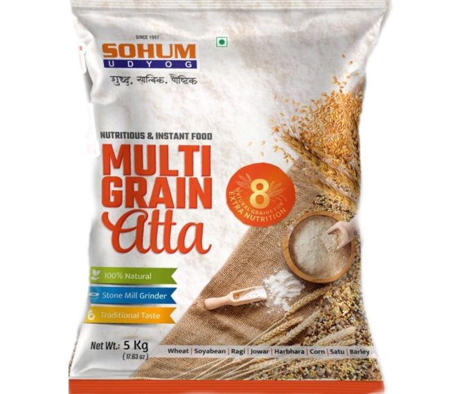 Sohum Multgrain Flour / Aata 5 kg (Export Pack)