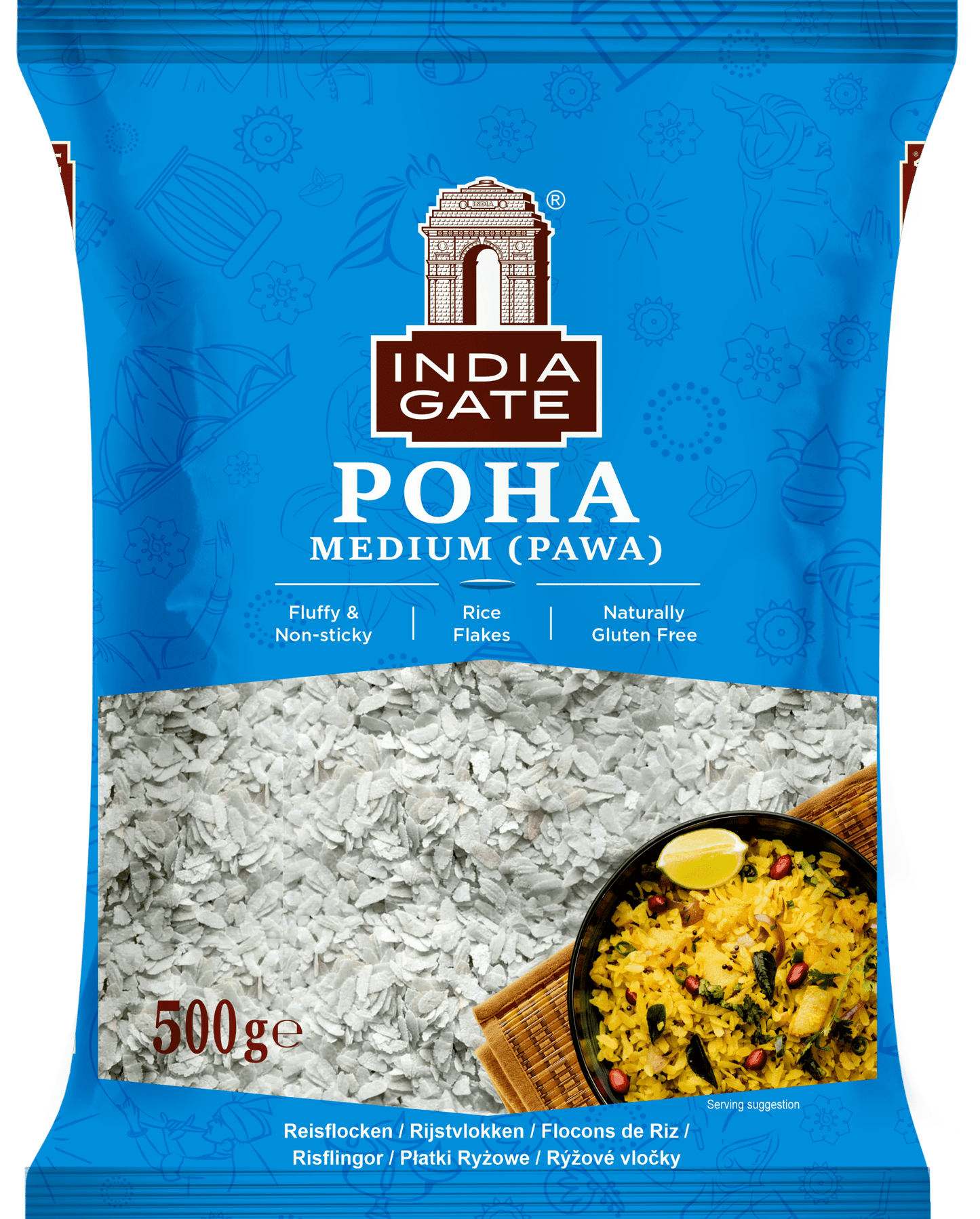 India Gate Rice Flakes / Powa Medium 500g