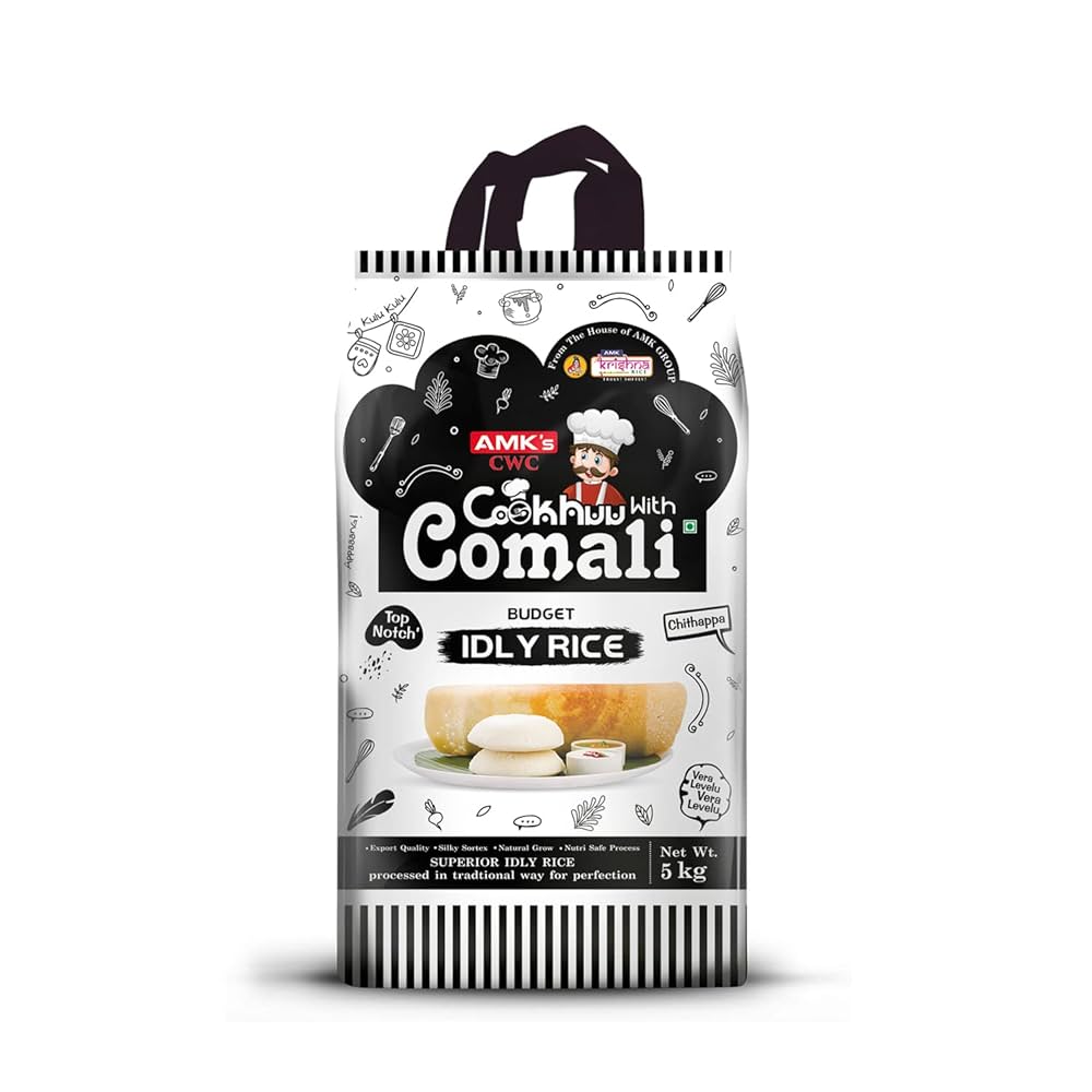 AMK Cookhu with Comali Premium Idly Rice 10Kg