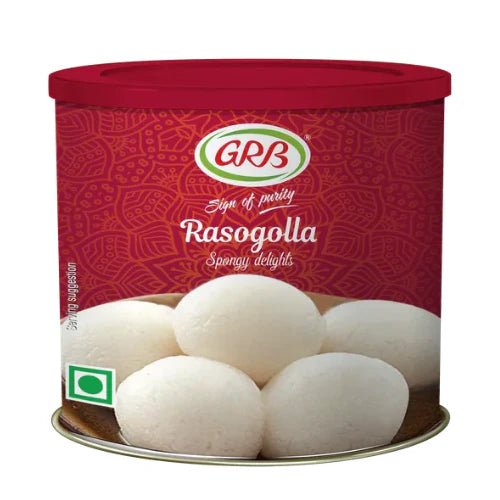 GRB Rasogolla 1kg Tin (Ready to Eat)