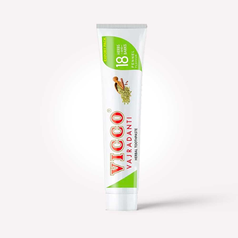 VICCO Vajradanti Herbal Tooth Paste Saunf Flavour 180g