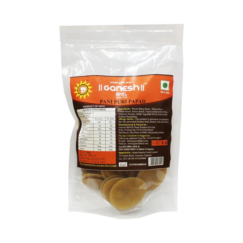 Ganesh Bhel PaniPuri Papad 200g