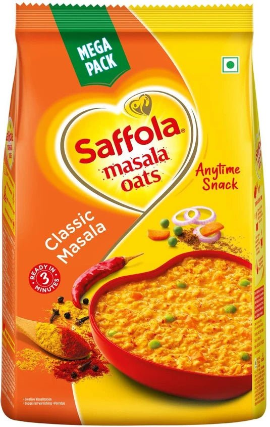 Saffola Oats classic Masala 500g + Free Jar