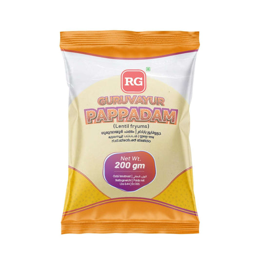 RG Guruvayur Pappadam 200g - Namma Markt