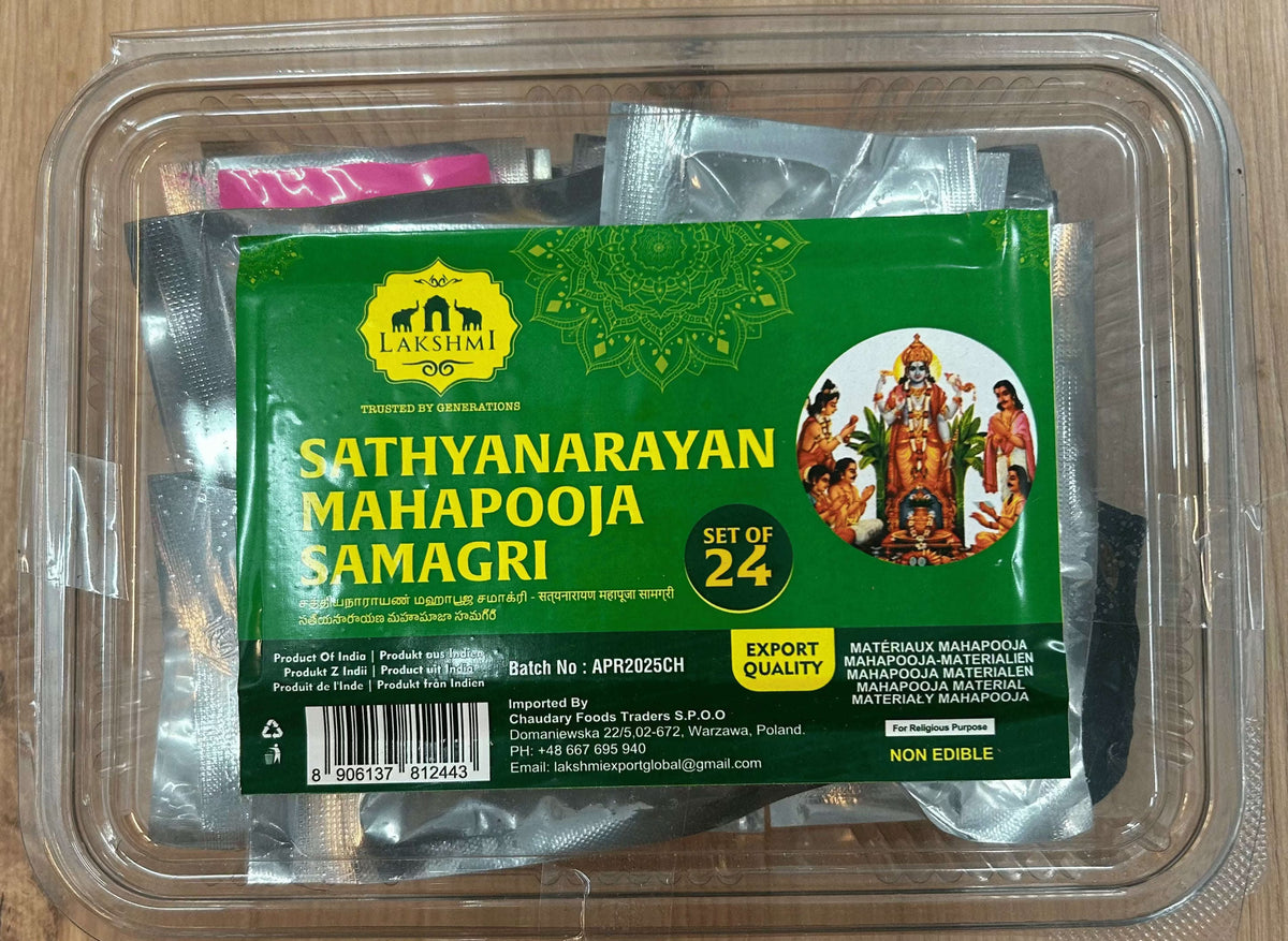 Lakshmi Sathyanarayan Mahapooja Samagri - set of 24 - Namma Markt