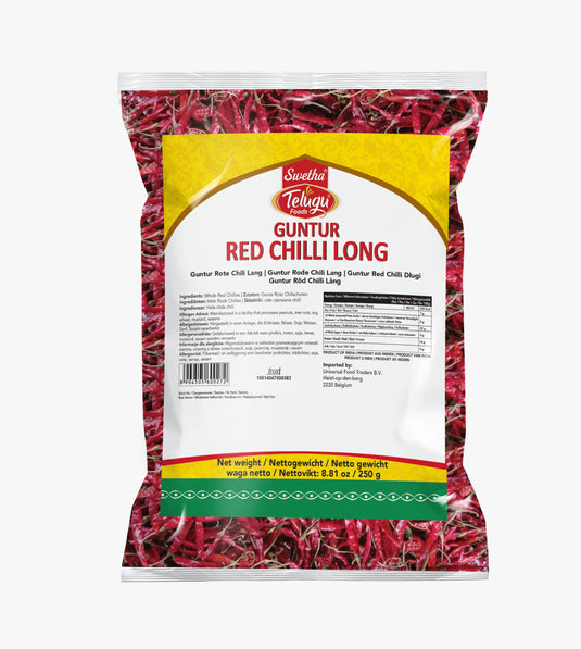 Telugu foods Guntur Red Chilli long 100g