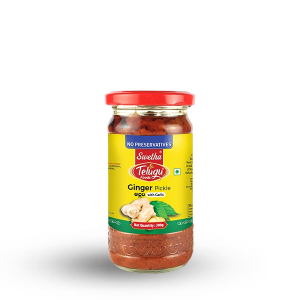 Sottaceto di zenzero Telugu Foods (con aglio) 300g