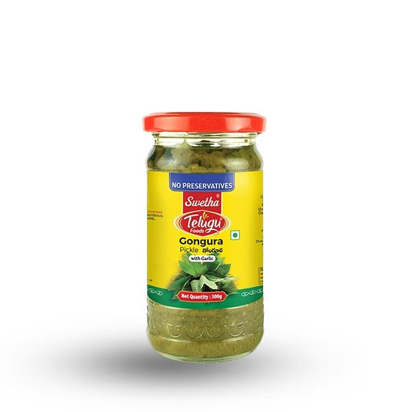 Sottaceto di Gongura Telugu (con aglio) 300g