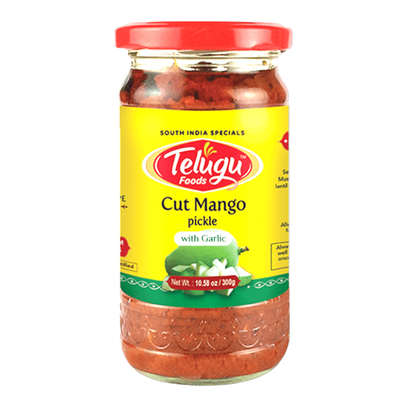 Sottaceto di mango tagliato Telugu (con aglio) 300g