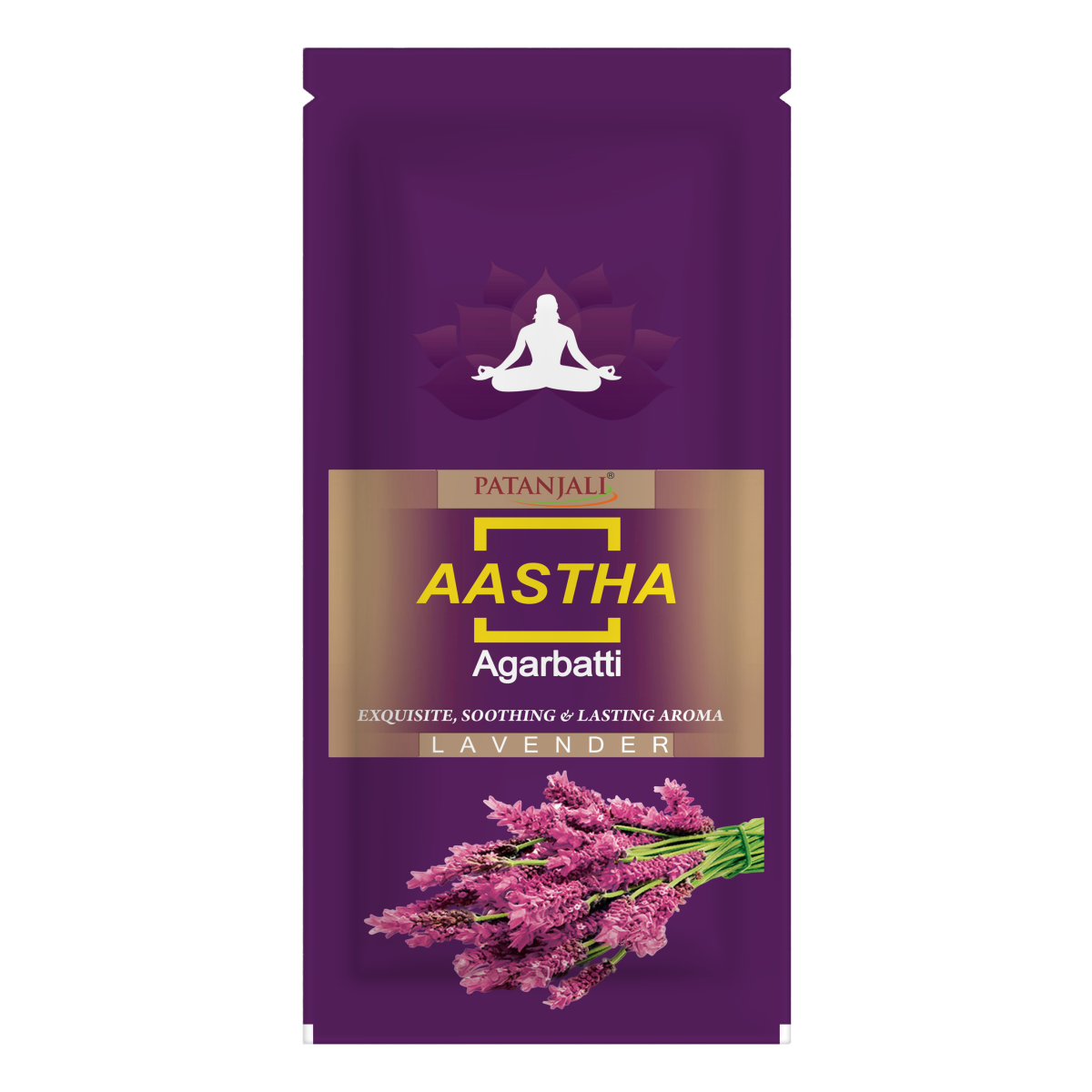 Patanjali Aastha Agarbatti - Lavanda 18 unidades