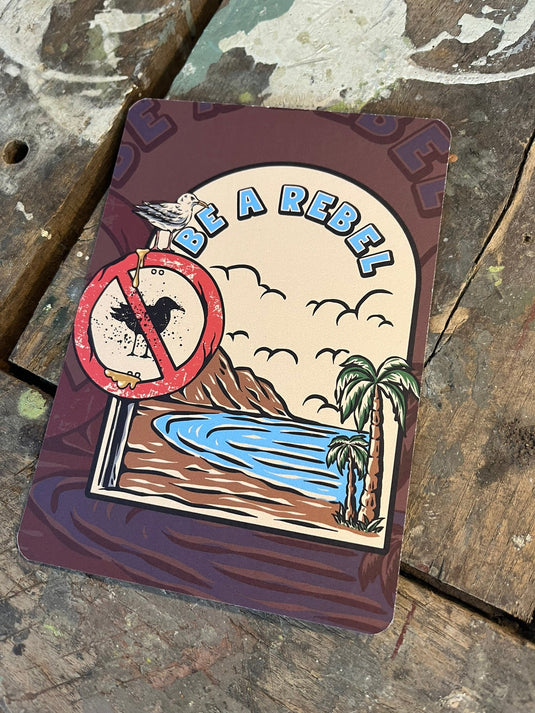"Be a Rebel" Postkarte