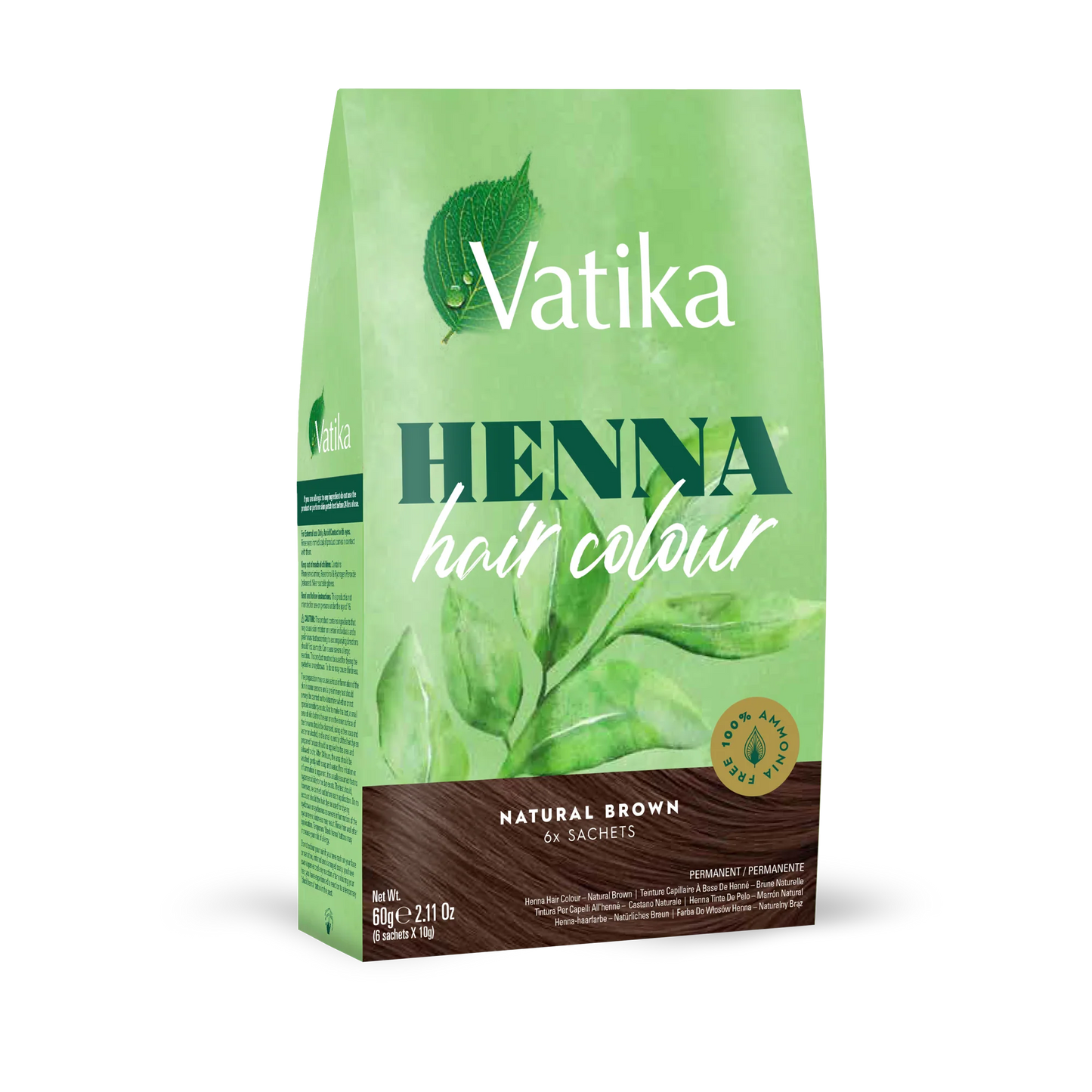 Vatika Henna Color de Cabello - Marrón Natural 60g