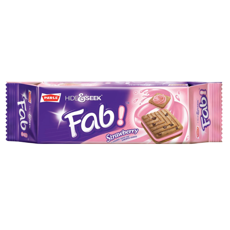 Parle Hide&Seek Fab fraise 112g