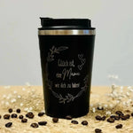 Thermobecher mit witziger Lasergravur – 350 ml, doppelwandiger Edelstahl