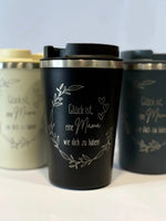 Thermobecher „Glück ist, eine Mama wie dich zu haben“ – Das perfekte Muttertagsgeschenk!