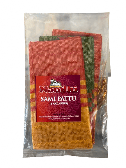 Nandhi Sami Pattu/ Silk (3 Colours)