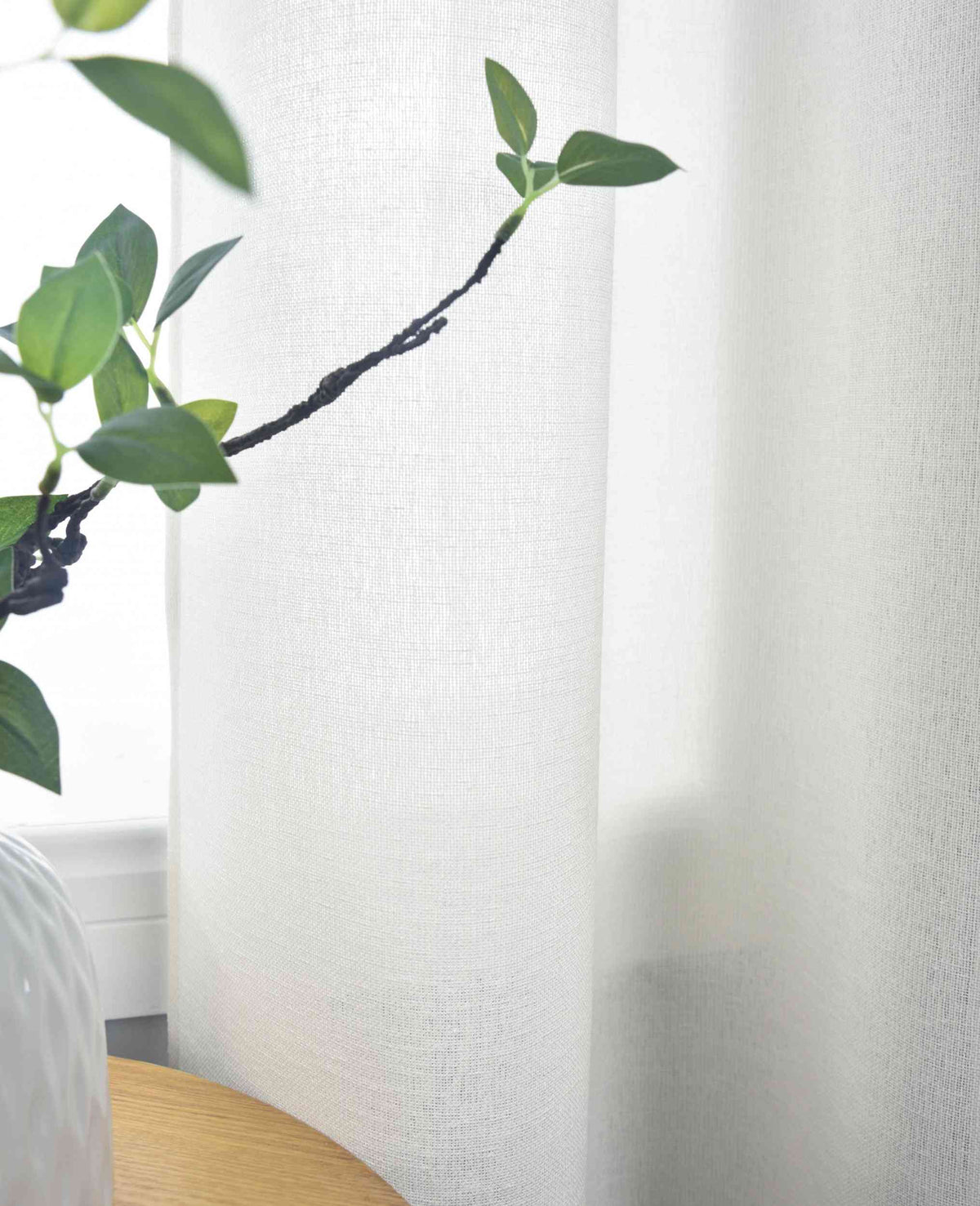 Halbtransparente Gardine mit Ösen »Leipzig« Kettenmuster lichtdurchlässig elegante Struktur 202450
