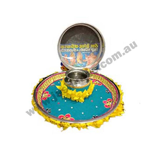 KARWA CHAWTH THALI SET-MINA product image 1