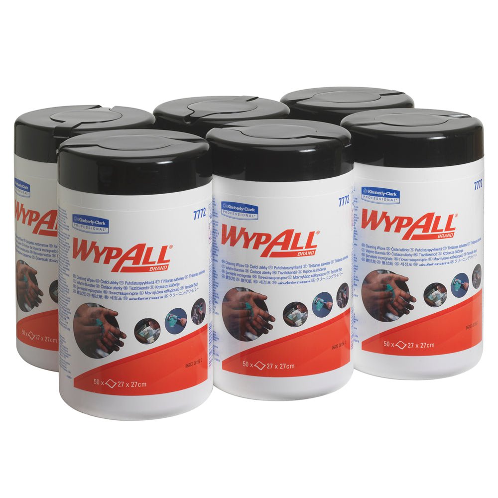 WypAll® Wischtücher - Grün - 6 Tubs x 50 Sheets | Karton (6 Eimer)