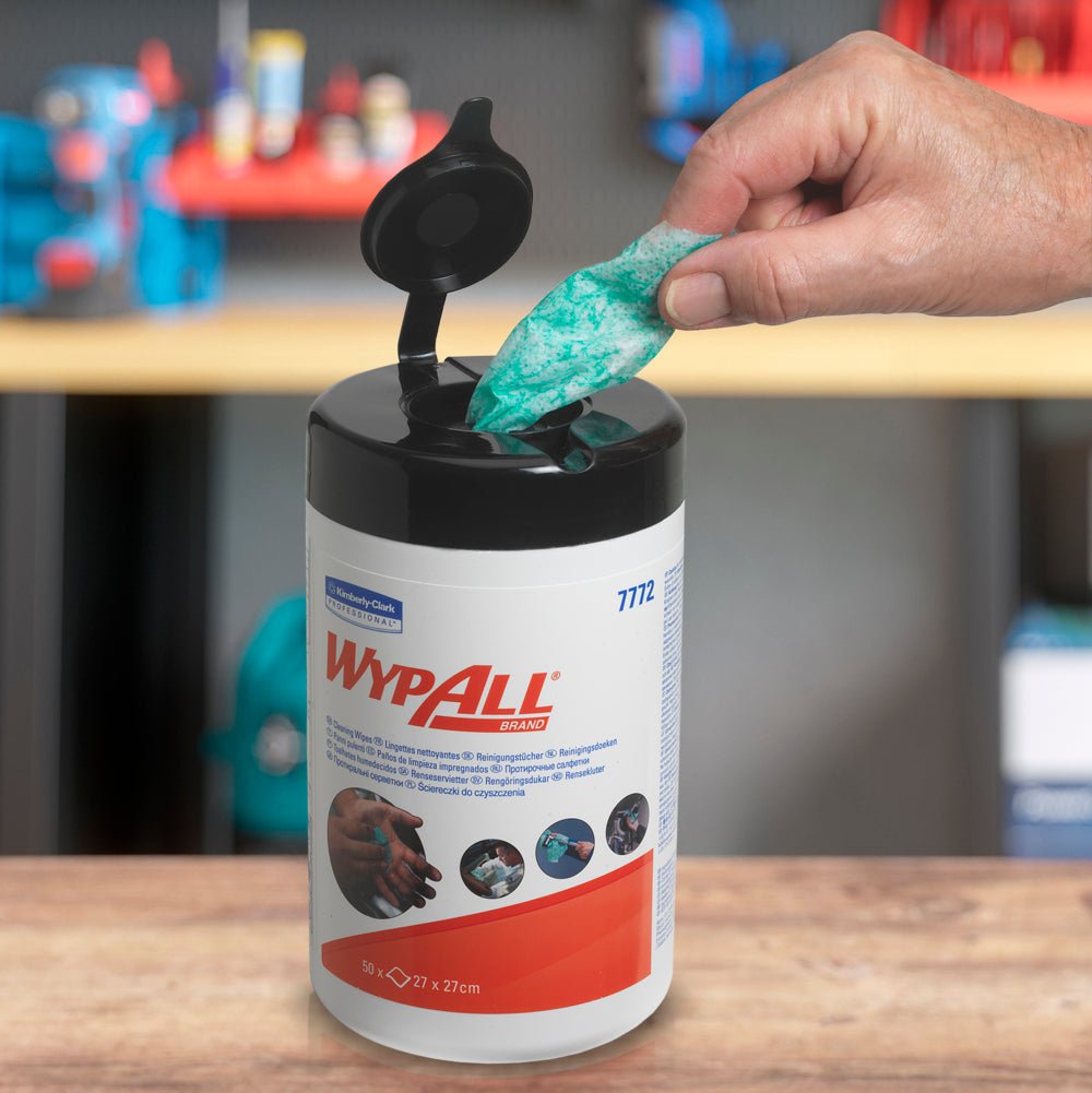 WypAll® Wischtücher - Grün - 6 Tubs x 50 Sheets | Karton (6 Eimer)
