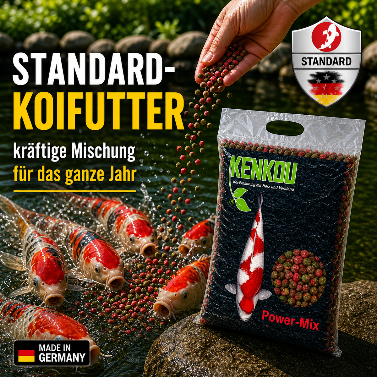 KENKOU® Power-Mix 6 mm schwimmende Pellets
