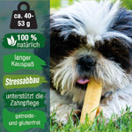 Käsekauknochen aus schmackhaften vegetarischer Hartkäse von Dauerkauer