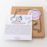 Kette mit Ring | silber | Good Karma comes back