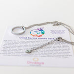 Kette mit Ring | silber | Good Karma comes back
