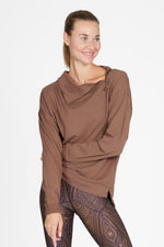 Cosy Twist Sweater - cinnamon