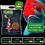 KENKOU® Power-Mix 6 mm schwimmende Pellets