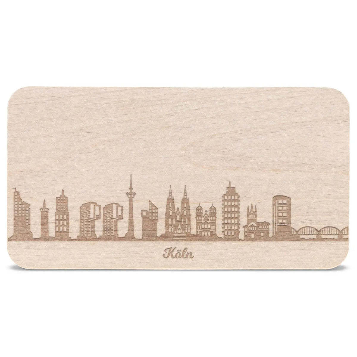 Frühstücksbrettchen Skyline Köln