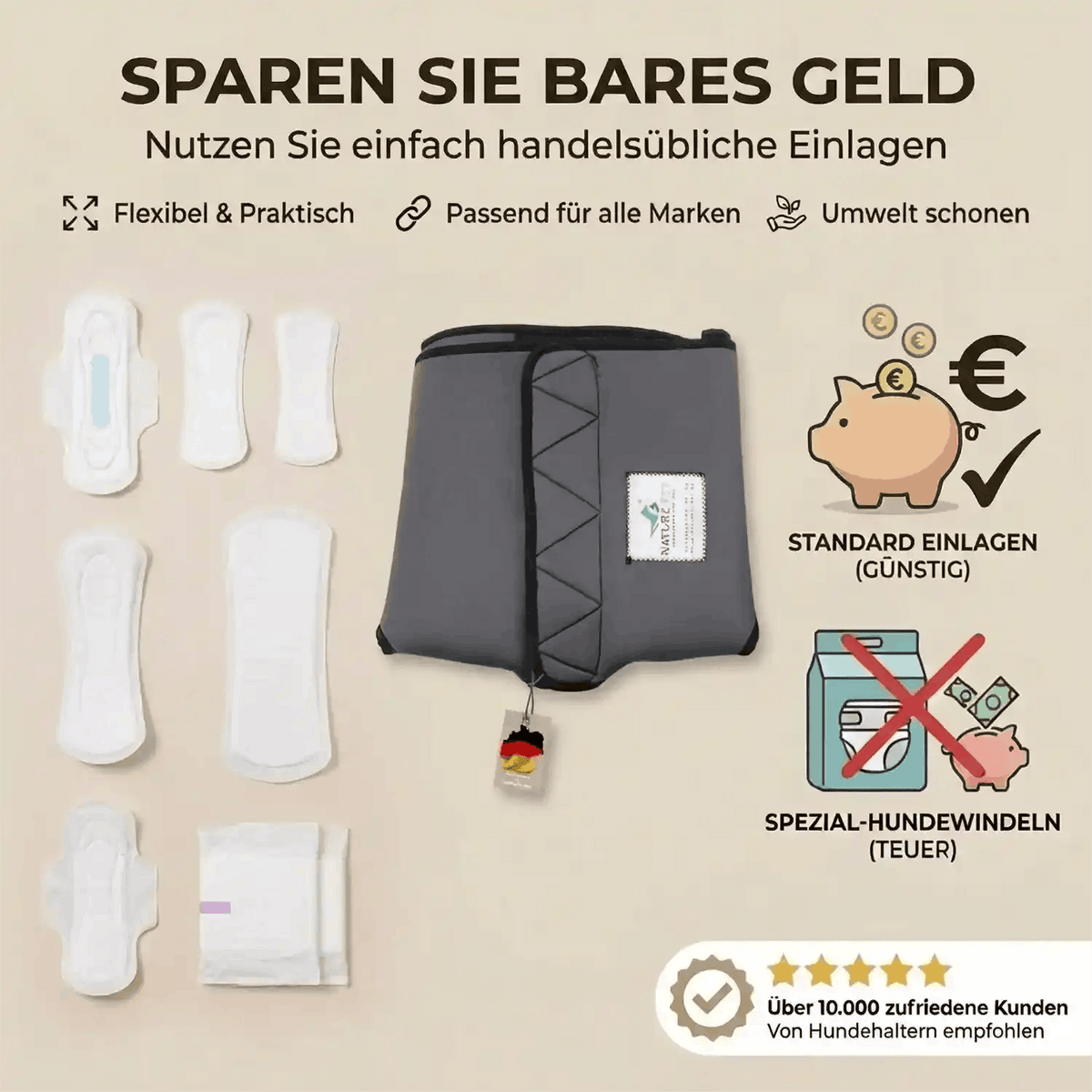 Läufigkeitshose für Hündinnen Namma Markt