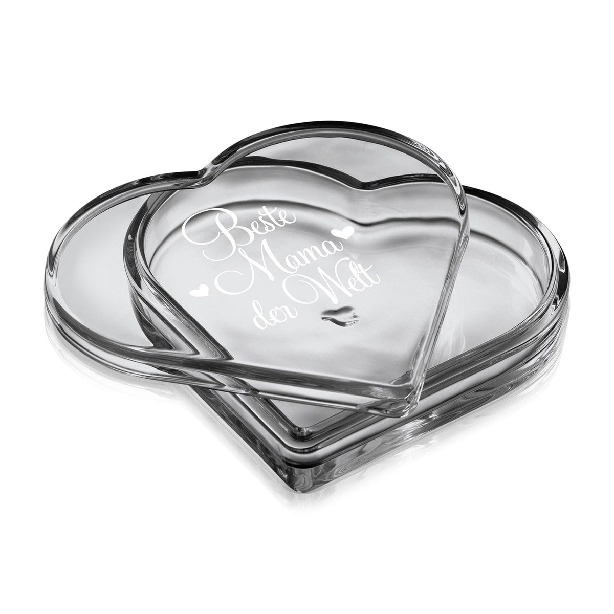 Leonardo Herz Glas Box mit Aufdruck "Beste Mama der Welt"